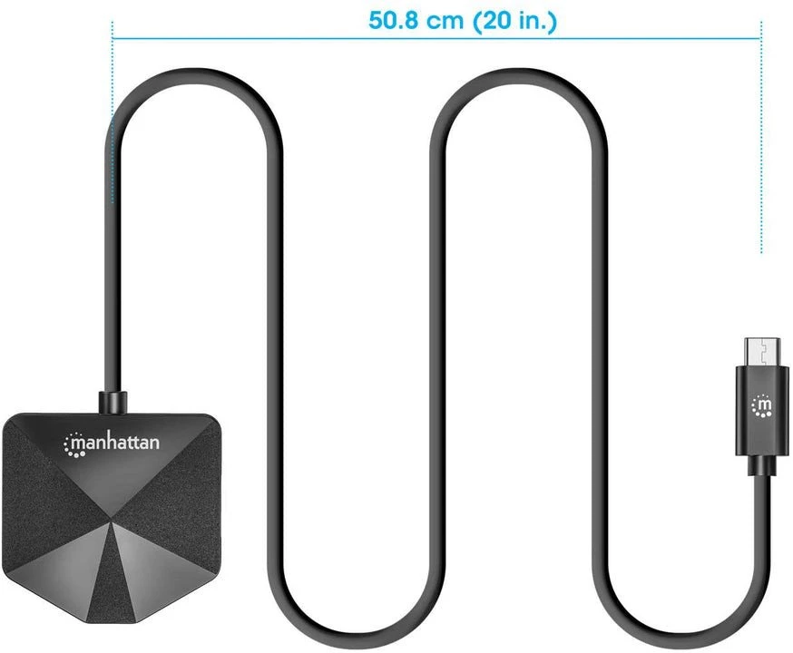 Šakotuvas Stacja/replikator Manhattan 4-Port USB 3.2 Gen1 Combo Hub USB-C (181150)
