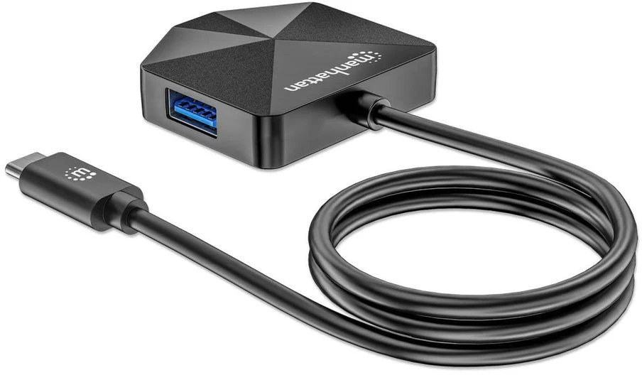Šakotuvas Stacja/replikator Manhattan 4-Port USB 3.2 Gen1 Combo Hub USB-C (181150)
