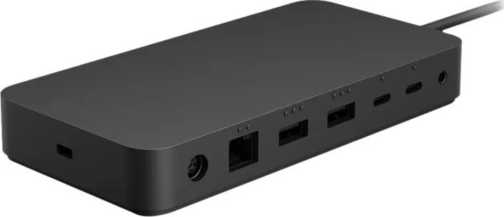 „Microsoft Surface Thunderbolt 4“ dokas, laidinis, „Thunderbolt 4“, 2500 Mbit/s, juodas, „Kensington“, Microsoft