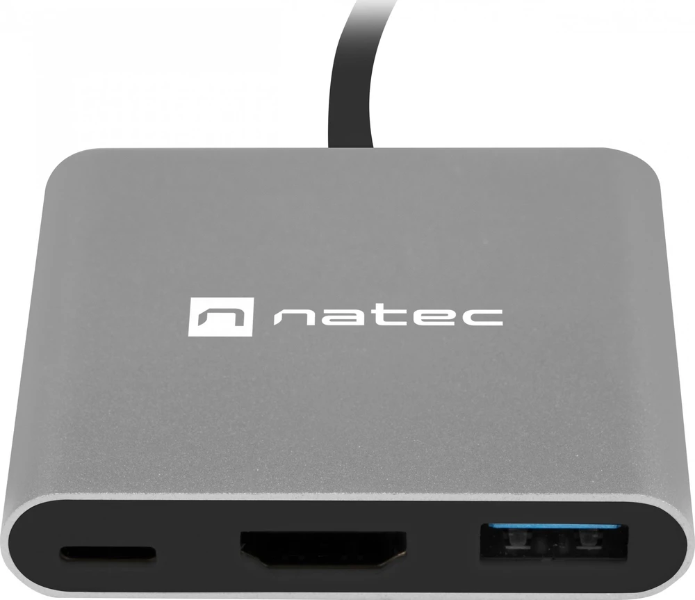 NATEC kelių prievadų Fowler USB-C pd. USB 3.0. HDMI 4K