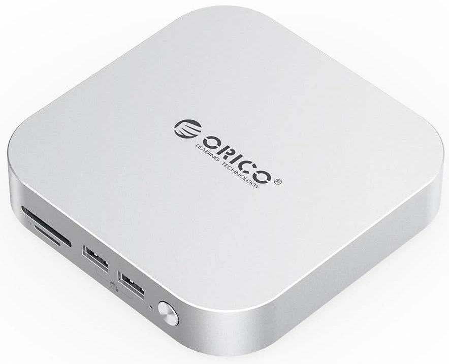 Ausinės Orico do MacMini M4 USB-C 10 Gbps | slot na M.2 NVMe | metalo sp.