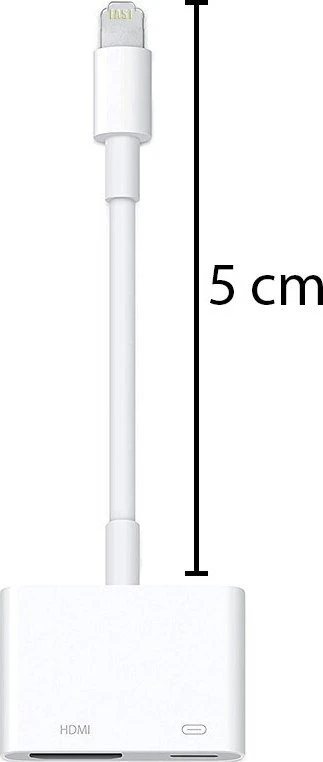 Adapteris su apšvietimo jungtimi į HDMI AV