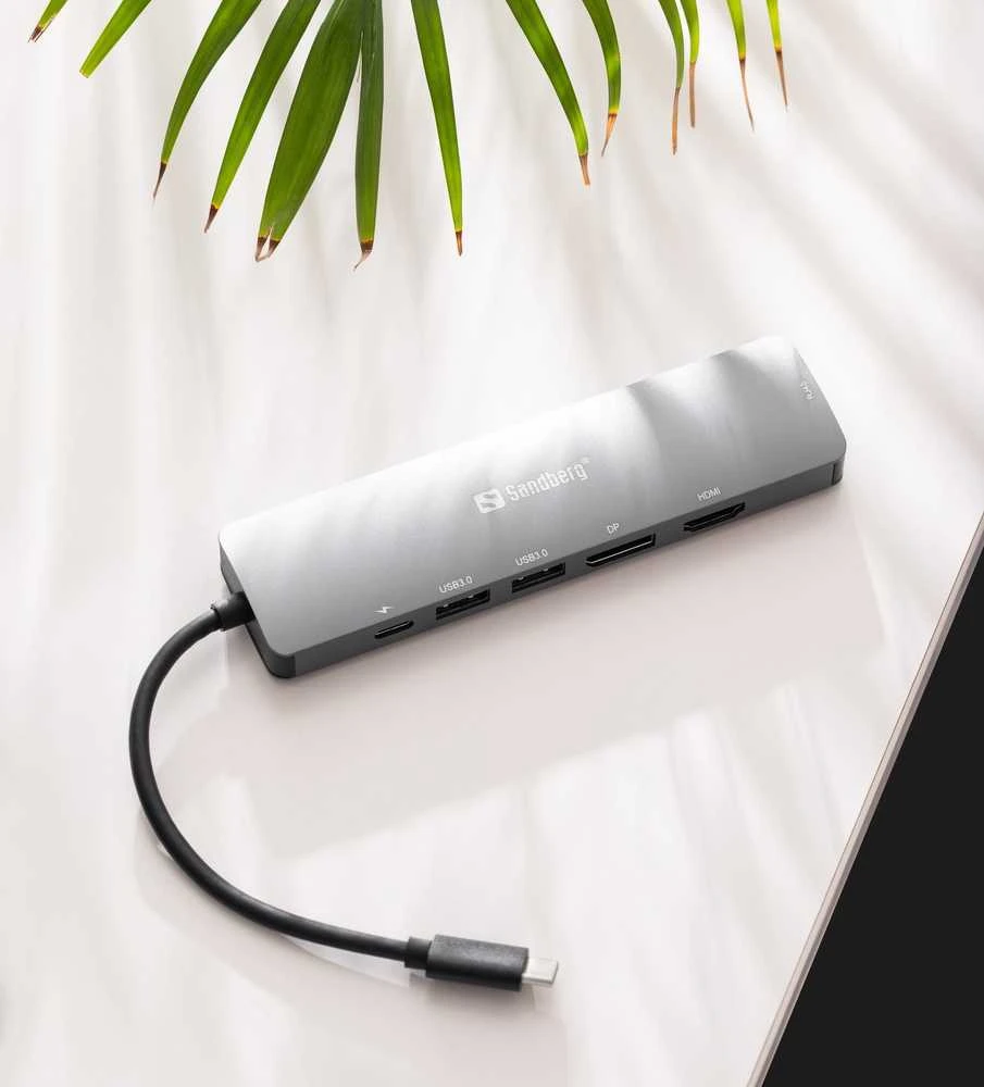 Sandberg USB-C 8K ekrano dokas