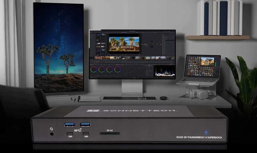Sonnet Echo 20 Thunderbolt 4 SuperDock, docking station (juodas)