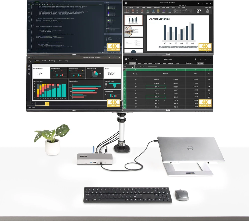 StarTech THUNDERBOLT 4 DOKAS 2X HDMI/DP/2X HDMI 2X EKRANAS – 98W PD
