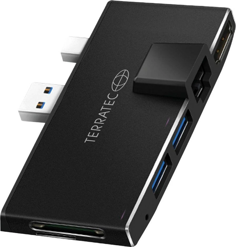 „Terratec CONNECT Pro2“ laidinis USB 3.2 Gen 1 (3.1 Gen 1) A tipo, juodas