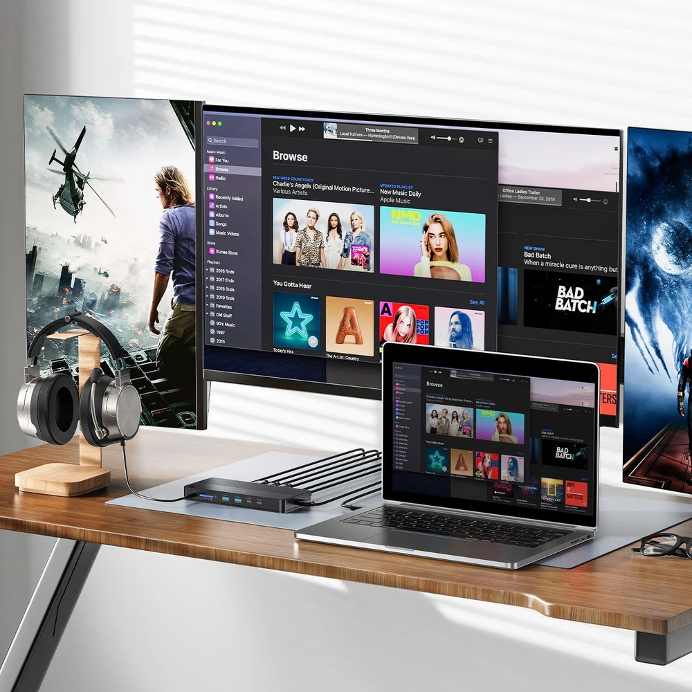 Unitek D1104A01 13in1 MST HDMI DP 8K PD 100W prijungimo stotelė