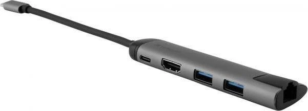 Verbatim 49141 sąsajos šakotuvas USB 3.2 Gen 1 (3.1 Gen 1) Type-C 1000 Mbit/ai Juoda, Sidabras