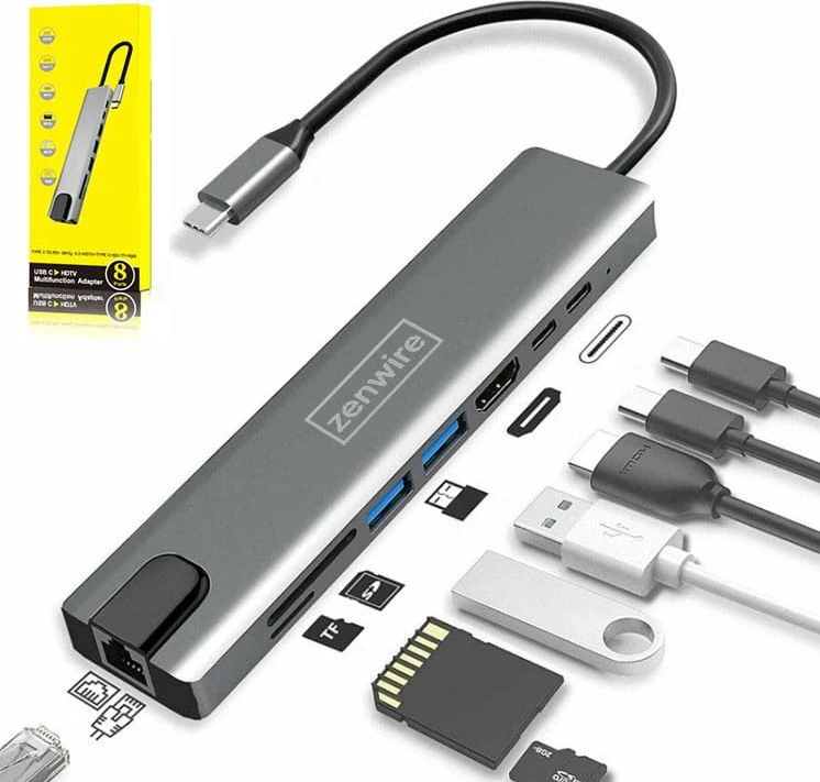 Šakotuvas „Zenwire“ USB-C prijungimo stotelė / replikatorius (1011580389)
