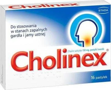 Cholinex 16 pastilių dėžutė