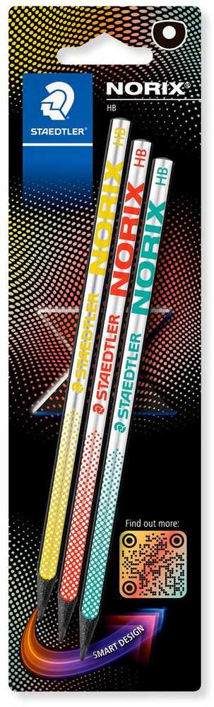 Staedtler STAEDTLER kredki NORIX HB x3 BK 100% PEFC retail