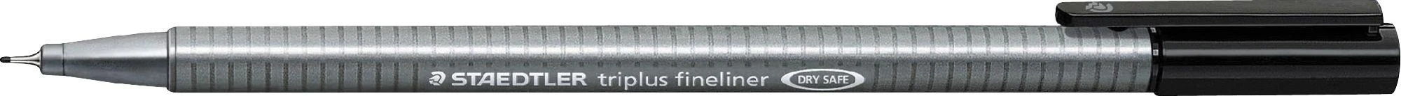 Vienkartinis rašiklis STAEDTLER TRIPLUS FINELINER 334, 0,3 mm, juoda