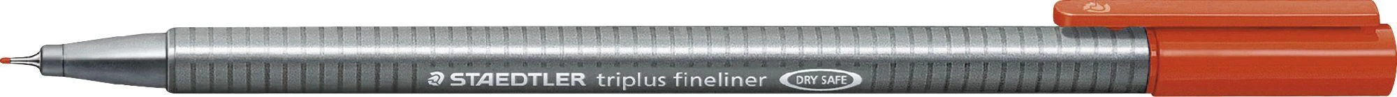 Vienkartinis rašiklis STAEDTLER TRIPLUS FINELINER 334, 0,3 mm, raudona