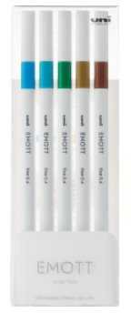 Staedtler Emott fineliner 5 stk ass. Lille bord stander sæt 4