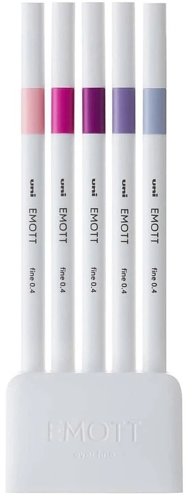 Staedtler Emott 27 vnt. plonų flomasterių rinkinys, 5 vnt. Maži stalo stovai, 7 vnt.