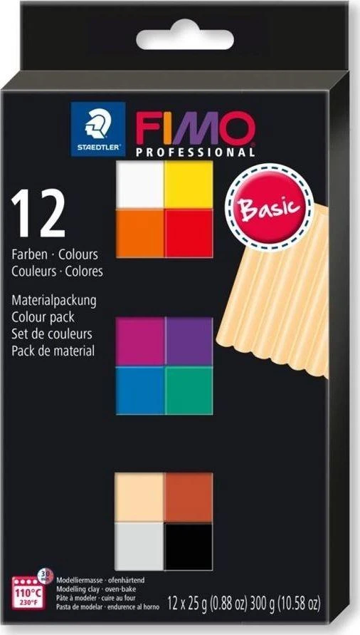 Staedtler Fimo Professional 12x25g Basic Color
