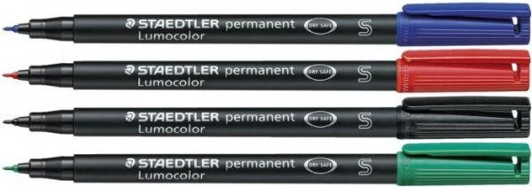 STAEDTLER Lumocolor permanentinių žymeklių rinkinys, įvairių spalvų, 4 vnt. (313 WP4)