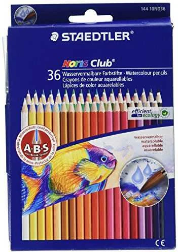 Staedtler Vandens spalvos plyšiai 36 Noris Club spalvos
