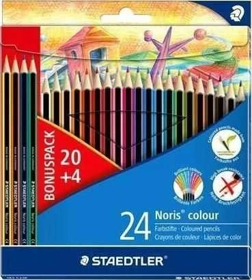 Spalvoti pieštukai STAEDTLER Noris Colour, 24 vnt.