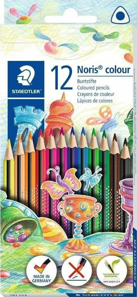 Spalvoti pieštukai STAEDTLER NORIS 12 spalvų