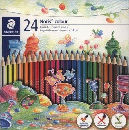 Spalvoti pieštukai Staedtler NORIS, 24 spalvos