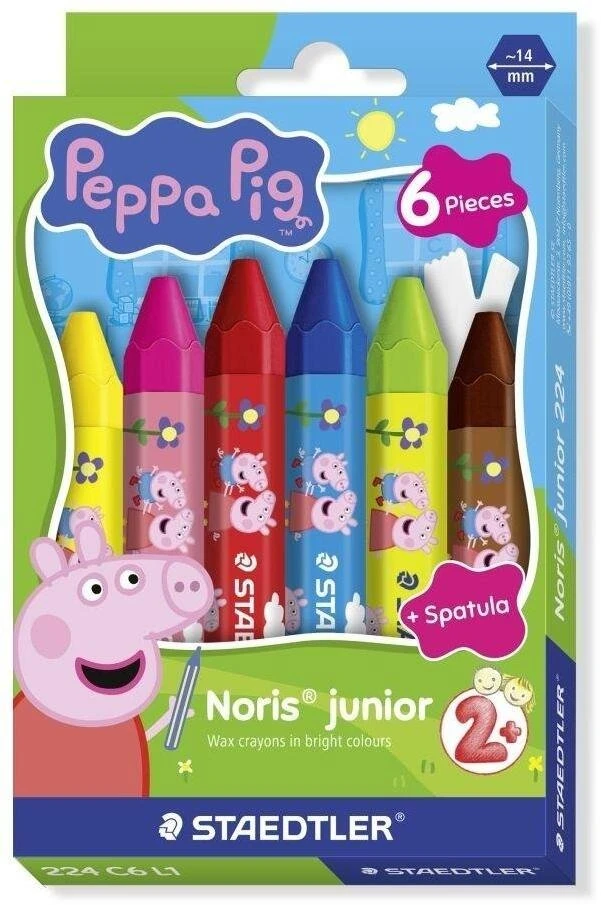 Staedtler Kredki woskowe NJ Peppa 6 vnt Dėklas (224 C6 L1)
