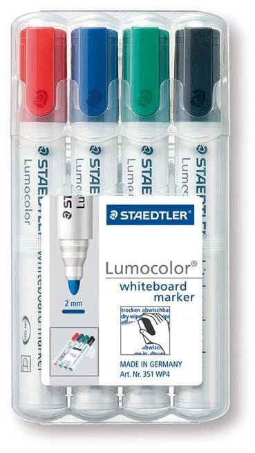Staedtler 351 lentos rašiklis, 4 skirtingų spalvų, 2 mm antgalis