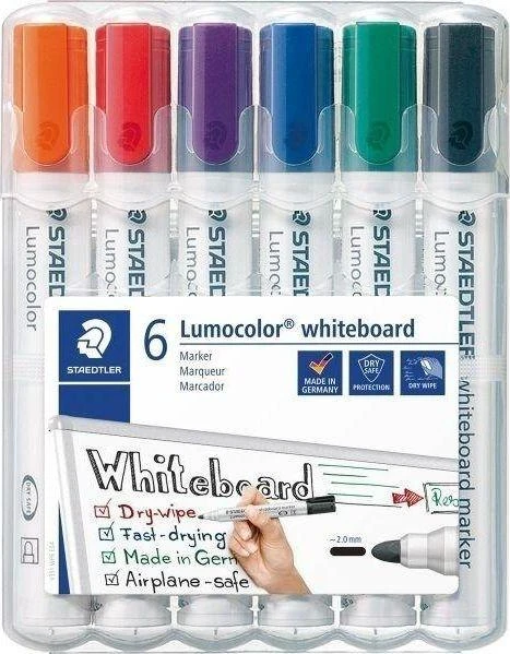 Staedtler Marker Lumocolor skirtas 6 spalvų lentoms