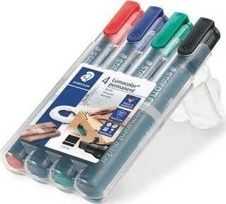 Staedtler Marker permanentny 4 kolory Ĺ›ciÄ™ty