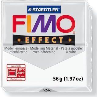 Modelinas FIMO EFFECT, 57 g, permatoma balta sp.