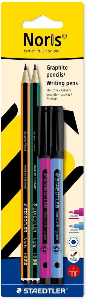 Staedtler Noris rinkinys kortelėje su blisteriu 100% PEFC (61 BK4-1)