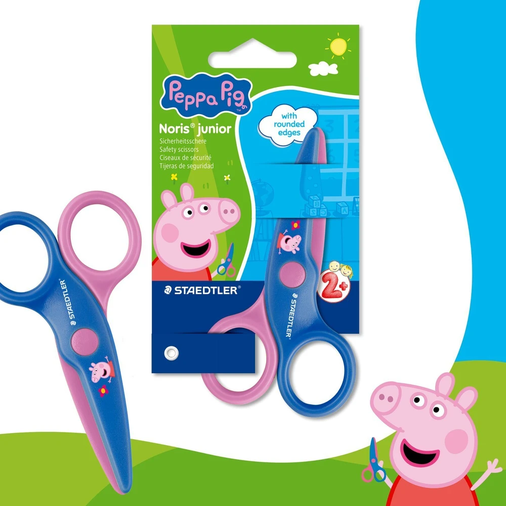 Nożyczki "Noris Junior 965", edycja Peppa Pig, dziecięce, 10 cm, STAEDTLER 96540BKL1