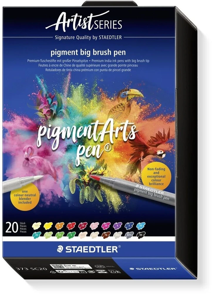Staedtler Pigment big brush pen 20ST (373 SC20)