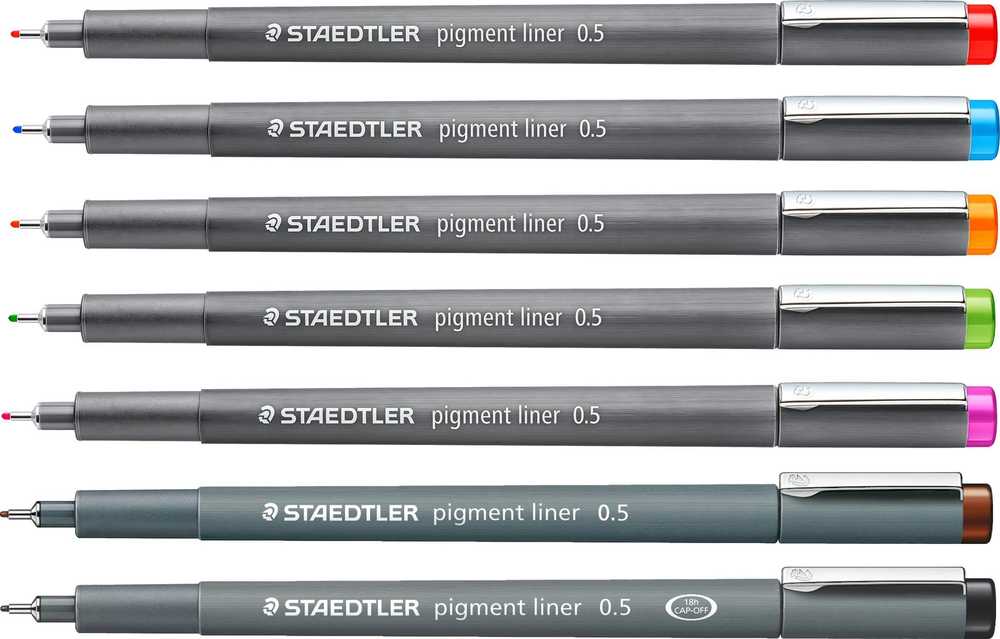 Braižiklis STAEDTLER Pigment Liner, 0,5 mm, mėlynos sp.