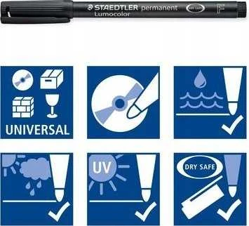 Staedtler 313 WP8, Juoda, Mėlyna, Ruda, Žalia, Oranžinė, Raudona, Violetinė, Geltona, Juoda, Polipropilenas (PP), 0,4 mm, 1 vnt.