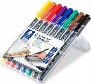 Staedtler 313 WP8, Juoda, Mėlyna, Ruda, Žalia, Oranžinė, Raudona, Violetinė, Geltona, Juoda, Polipropilenas (PP), 0,4 mm, 1 vnt.