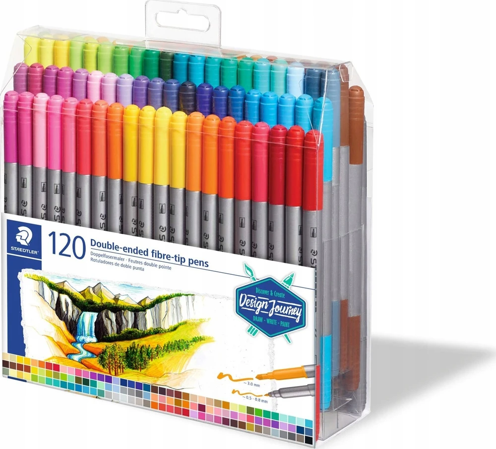 Staedtler - Dvigubi žymekliai - 120 vnt. (3200 TB120)