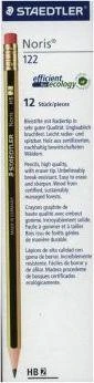 Staedtler Noris, HB, Juoda, Geltona, PEFC, 2 mm, 12 vnt., Vokietija