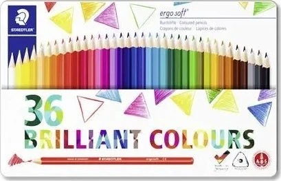 Spalvoti pieštukai „Staedtler Ergosoft“, 36 vnt. (157 M36)