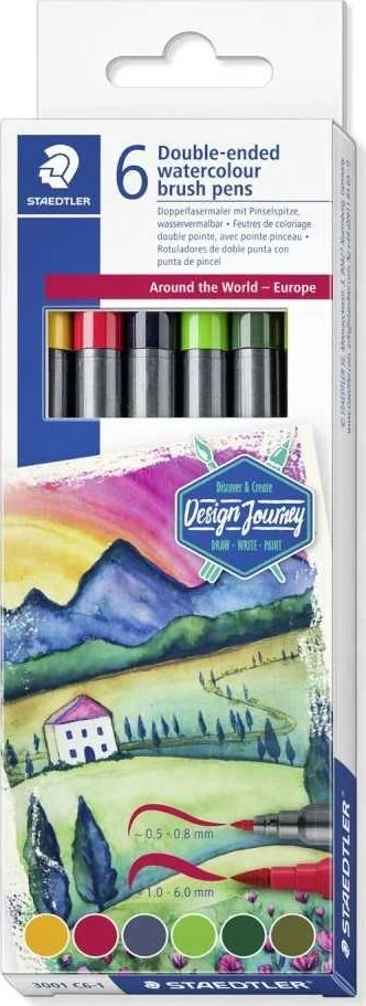 Staedtler STAEDTLER „Design Journey“ Po pasaulį Europa rinkinys, mažmeninė prekyba