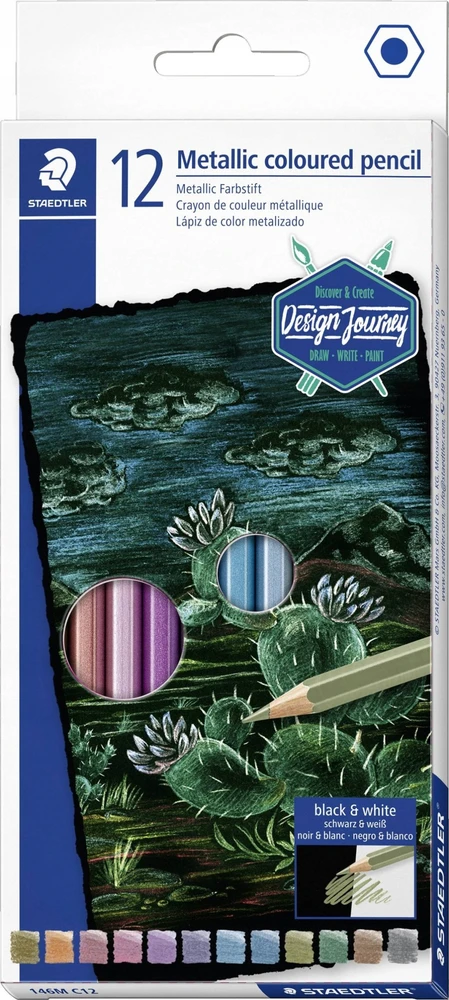 Staedtler STAEDTLER ''Design Journey'' Buntstifte metallic 12-Set FSC retail