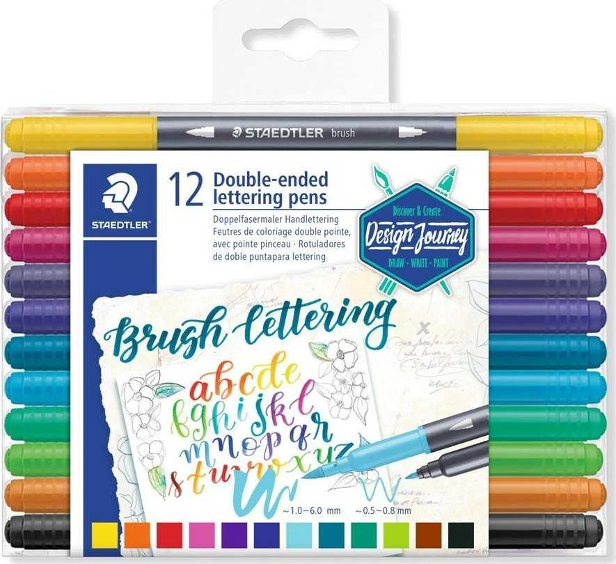 Staedtler 3004, Daugiaspalvis, 12 vnt., Tušinukas + Plunksnakotis