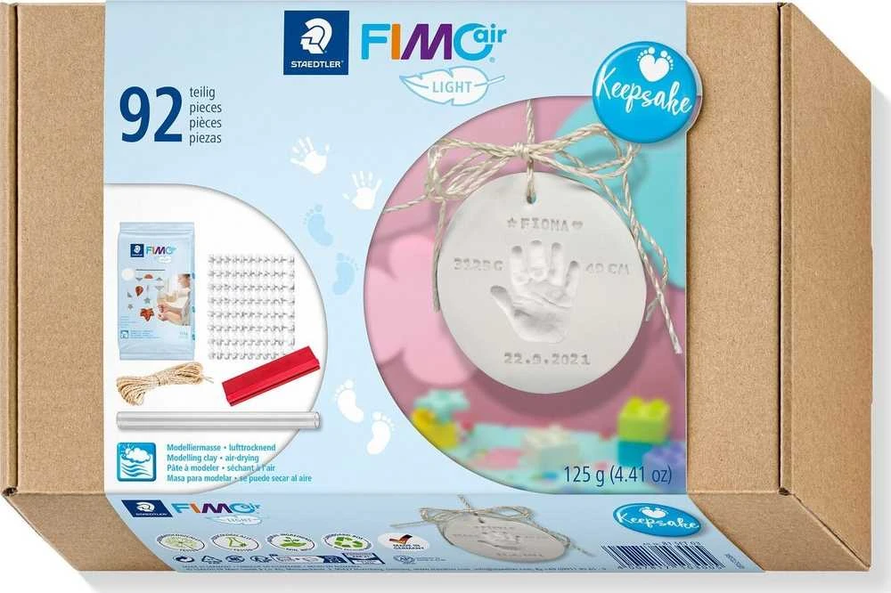 Staedtler Staedtler FIMOair Keepsake, Modelinis, Baltas, Suaugusiam, 92 vnt., 125 g, Dėžutė