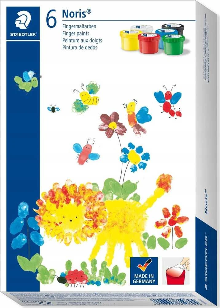 Staedtler Farba do malowania palcami Noris junior komplektas 6 vnt retail