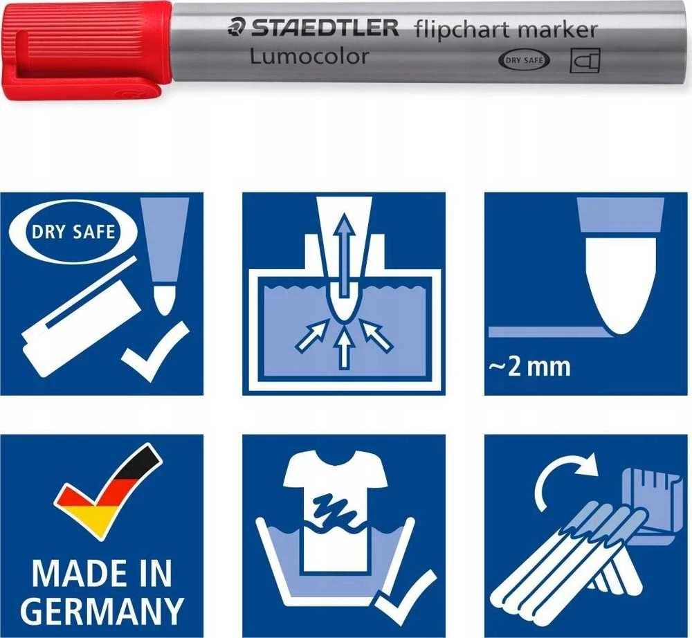 Staedtler Lumocolor flomasterio žymeklis, 4 vnt. dėžutėje