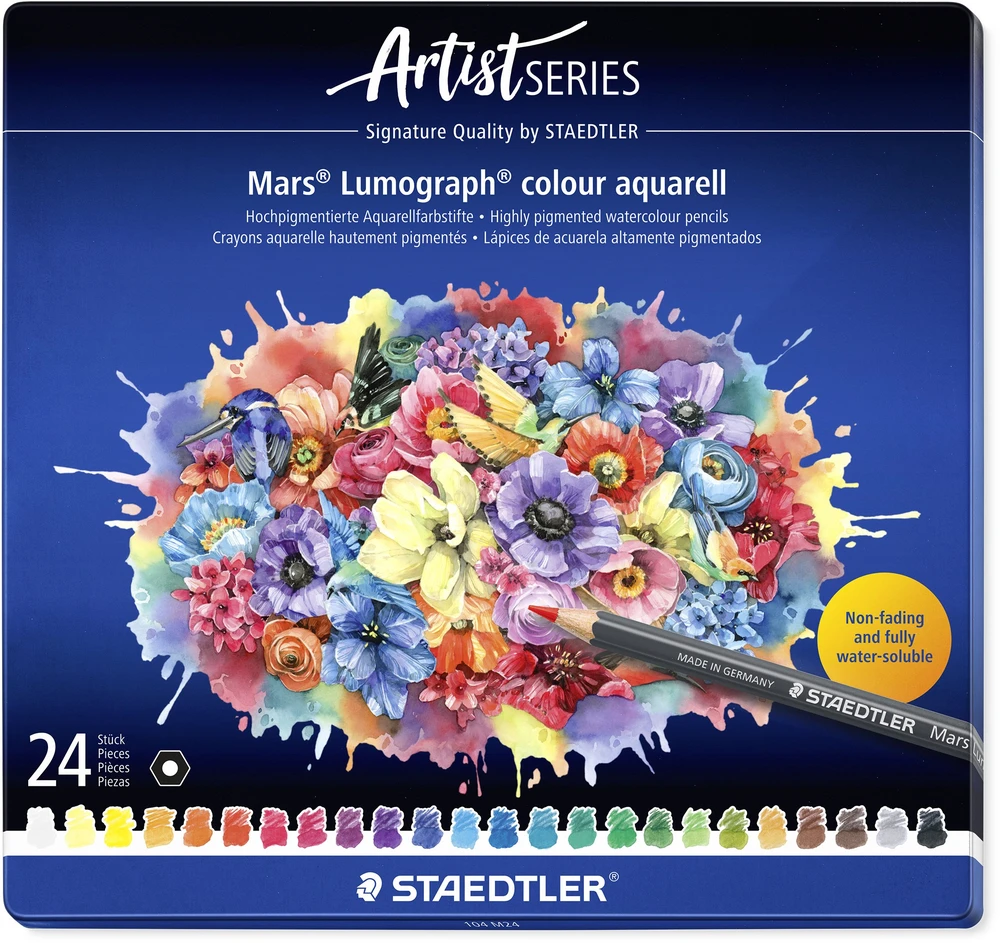 Staedtler – Mars Lumograph Aqua – 24 vnt. – 100 % PEFC (104 M24)