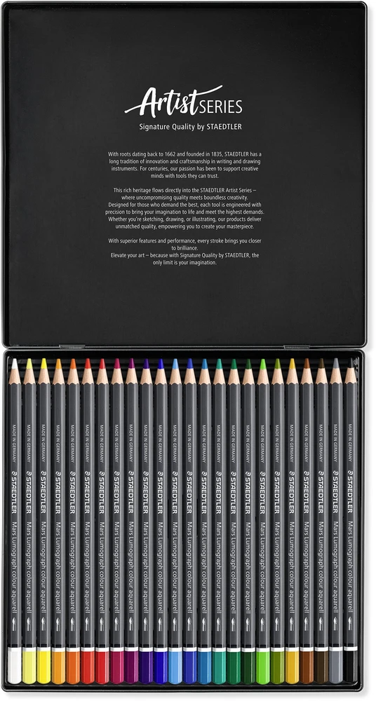 Staedtler – Mars Lumograph Aqua – 24 vnt. – 100 % PEFC (104 M24)