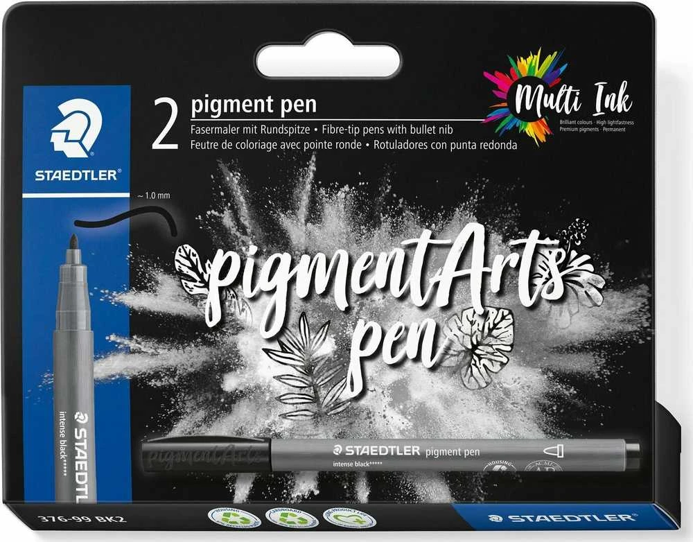 Staedtler MultiInk Pigment Arts intensywny długopis juoda komplektas 2 vnt. retail