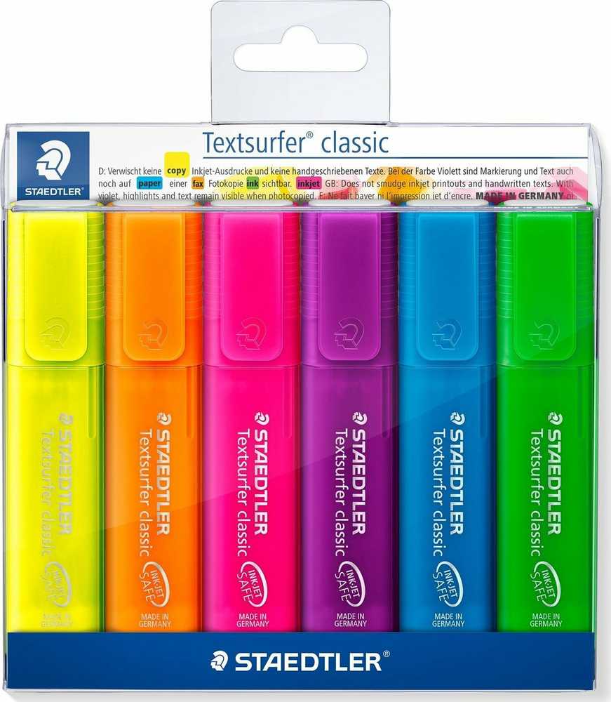Staedtler STAEDTLER Textmarker Textsurfer clas 6St Dėklas