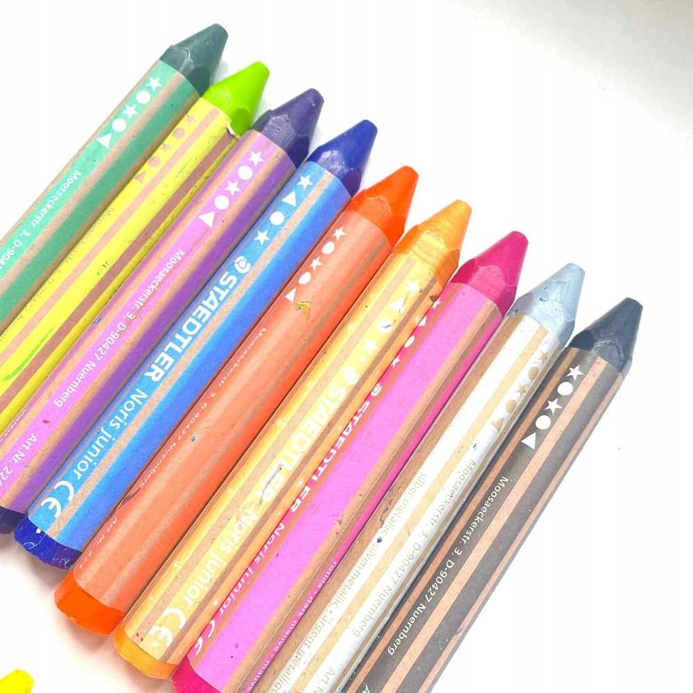 Staedtler STAEDTLER vaškinės kreidelės Noris junior komplektas 18 vnt mažmeninė prekyba